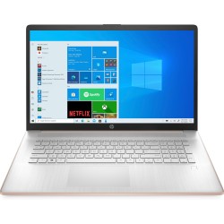 HP 17-CN3622 Intel® N200 256GB SSD 8GB 17.3" (1600x900) TOUCHSCREEN WIN11 PALE ROSE GOLD Backlit Keyboard