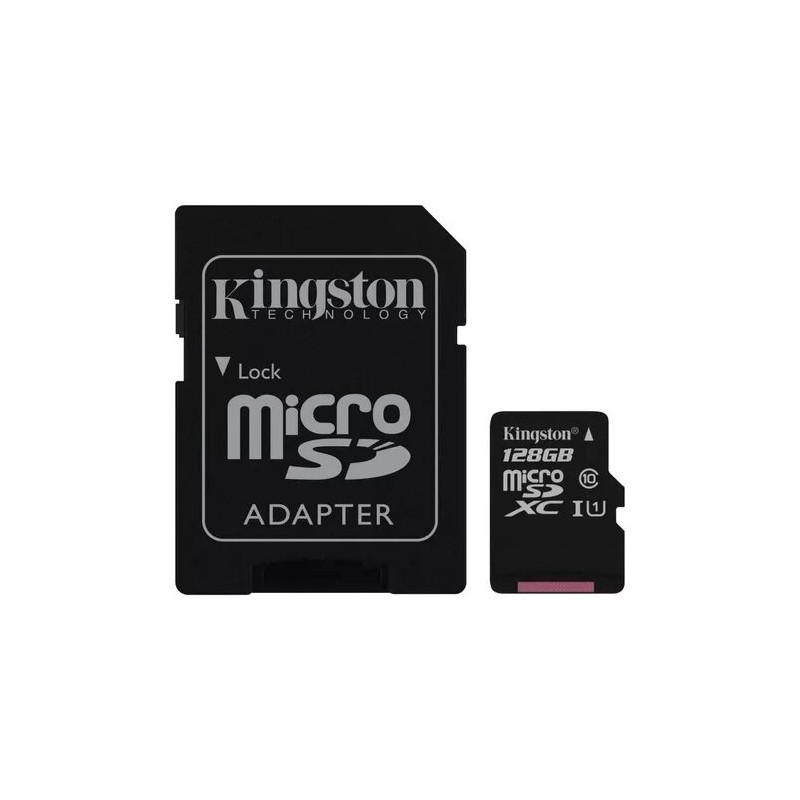 Tarjeta De Memoria Kingston Canvas Sdcs2/128gb Con Adaptador