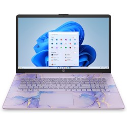 HP 17-CN0614 Celeron® Dual-Core N4120 128GB SSD 4GB 17.3" (1920x1080) WIN11 S WINTER LAVENDAR Backlit Keyboard FP Reader