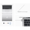 Apple MacBook Air 2022 M2 Chip 10-core 512GB SSD 8GB 13.6" (2560x1664) Liquid Retina Display MacOS Monterey 12 SILVER Backlit K