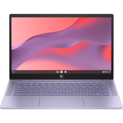 HP Chromebook 14A-NF0203 Intel® N100 128GB USF 4GB 14" (1366x768) TOUCHSCREEN CHROME LILAC LAVENDAR Backlit Keyboard